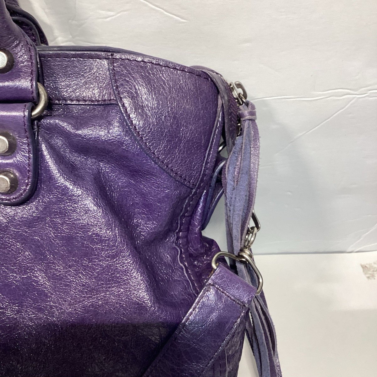 BALENCIAGA city パープル 紫 シティ 2way ショルダーバッグ