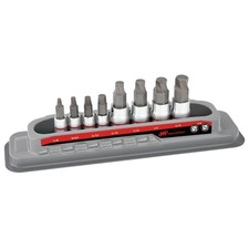 Ingersoll Rand 8 Piece SAE Damaged Fastener Remover Set, Hex Bit Socket Kit f...