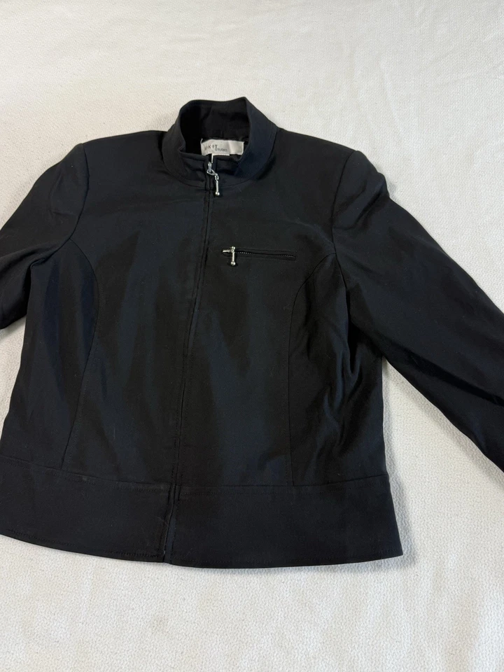 Chaqueta blazer negra vintage Kikit Jeans para mujer talla 8 Foto 3 de 4