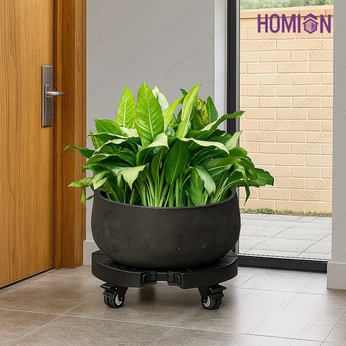 Heavy Duty Adjustable Plant Caddy with Lockable Swivel Wheel Indoor & Outdoor - Picture 22 of 29