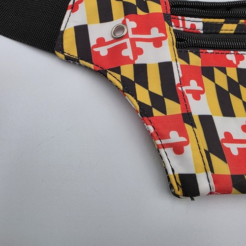 Riñonera con bandera de Maryland sin marca 3 bolsillos ajustables Cinturón usado en excelente estado  - Imagen 14 de 14