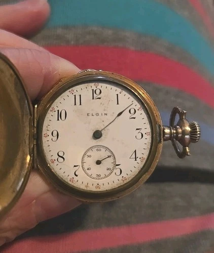 Elgin Pocket Watch *FOR PARTS* Grade 208 (18s, Model 5, 7j) Antique Circa 1899