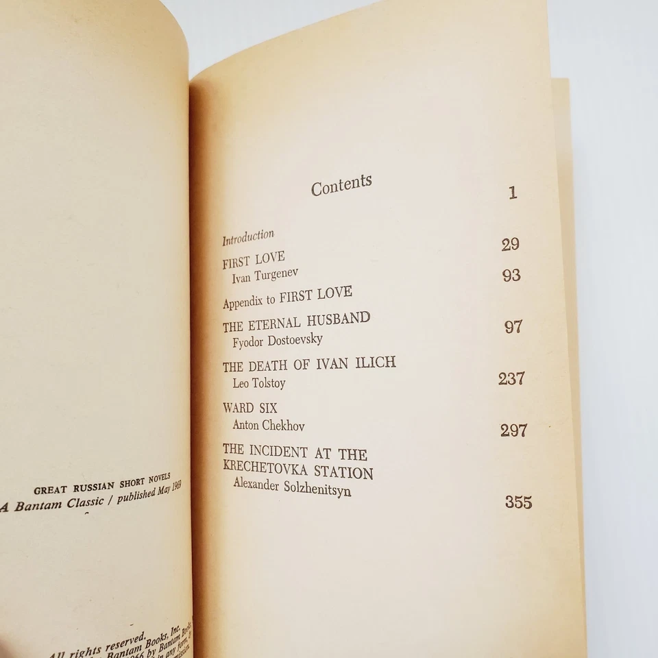1969 Great Russian Short Novels Book Bantam Paperback Vintage - Image 4 of 4