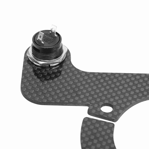 Kit pulsanti clacson volante in fibra di carbonio per MOMO/OMP/Nardi/Sparco 6 bulloni... - Foto 9 di 9