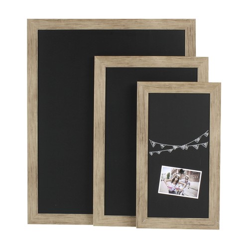 DesignOvation Beatrice Framed Magnetic Chalkboard, 13x23, Rustic Brown - Picture 5 of 9