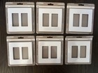 Lot Of 6 Lutron Wall Plates Claro 2 Gang Rocker Switch White Gloss CW-2-WH NIP