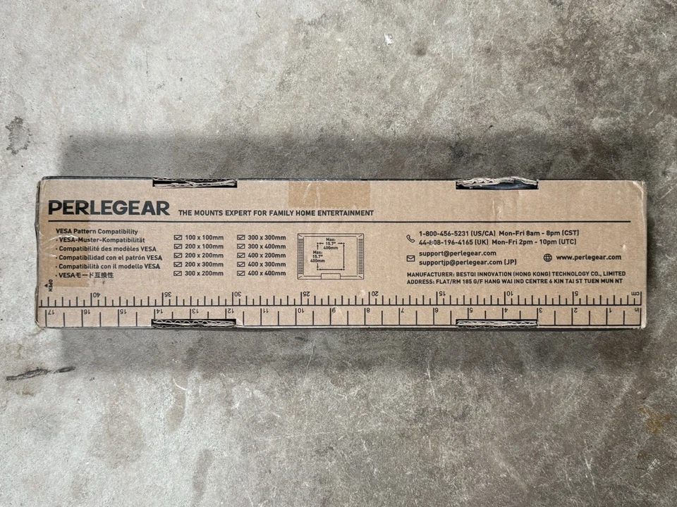 Perlegear Fixed Tv Wall Mount Studless Low Profile PGMT7 Model Max Load.... - Image 2 of 2