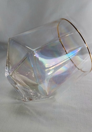 Glasbecher in Diamantform - irisierend - 10 Unzen 4er Set - Bild 4 von 14