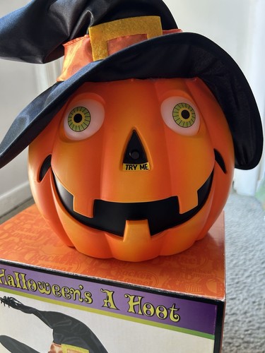 Cracker Barrel Halloweens A Hoot Animated Pumpkin - Picture 2 of 7