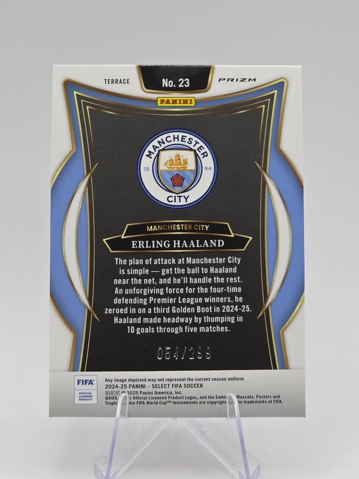 Erling Haaland Terrace Pink Mojo /299 2024-25 Panini FIFA Select - Image 2 of 2