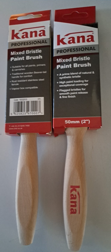2 X Kana Professional Mixed Bristle Paint Brush 2" Free Postage - Picture 1 of 2