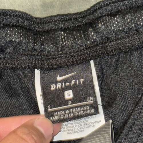 Nike Youth Sz S Dry Classic Shorts Black NWT Dri Fit Mesh Speed Stripes Elastic - Picture 7 of 7