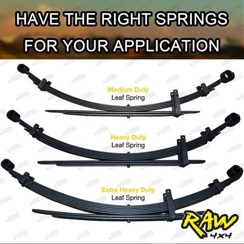 2 Inch 50mm Webco RAW 4x4 Leaf Springs Suspension Lift Kit for Nissan Navara D22 - Picture 3 of 3