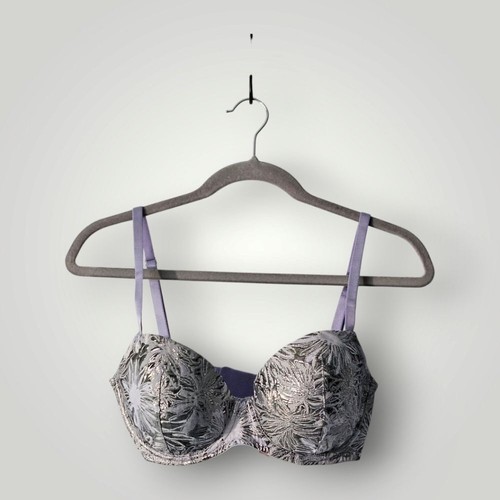 Reggiseno donna Victoria's Secret 32DDD floreale jacquard dettaglio ferretto leggermente imbottito - Foto 3 di 9