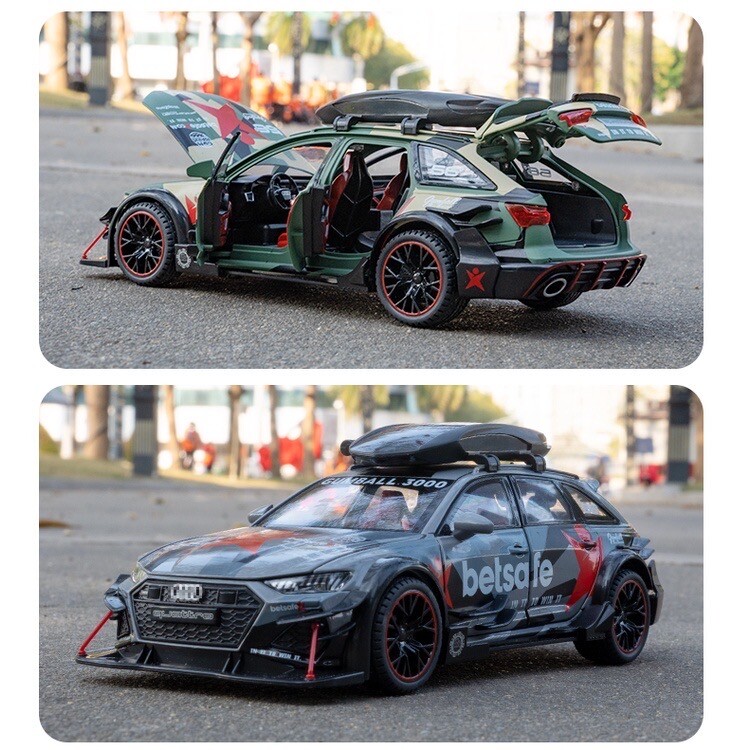 1:24 Audi RS6 AVANT ABT Car Models Alloy Diecast Vehicle Toy
