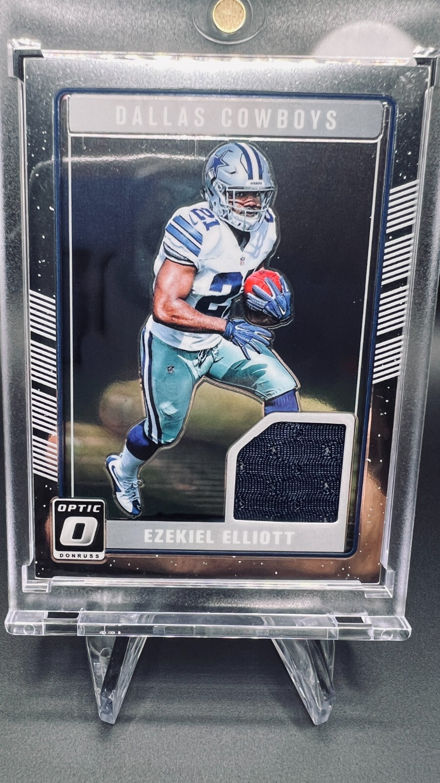 2016 Donruss Optic Silver Holo #DRT-EE Ezekiel Elliott /150 (MEM, RC)