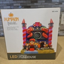 Pumpkin Hollow Carnival Funhouse Spooky Clown Animated Halloween Village Decor 