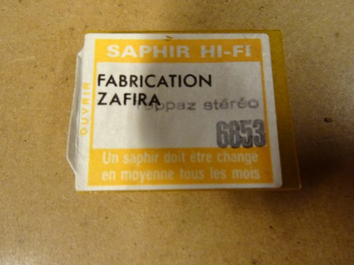 ZAFIRA 6853 TEPPAZ STEREO SAPHIR DIAMANT REPLACEMENT STYLUS - Picture 2 of 3
