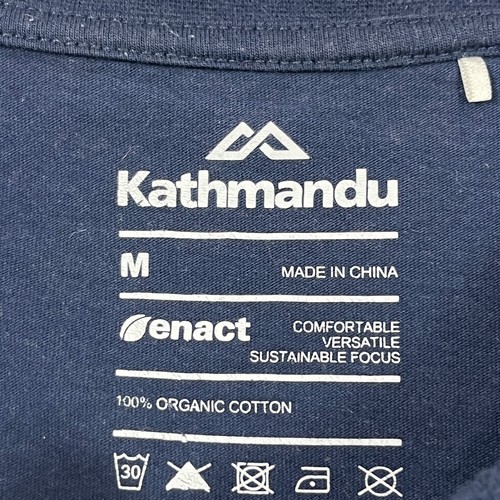 Kathmandu Blue Outdoors Crew Neck Casual Cotton Tee T Shirt Mens Medium M - Picture 5 of 11