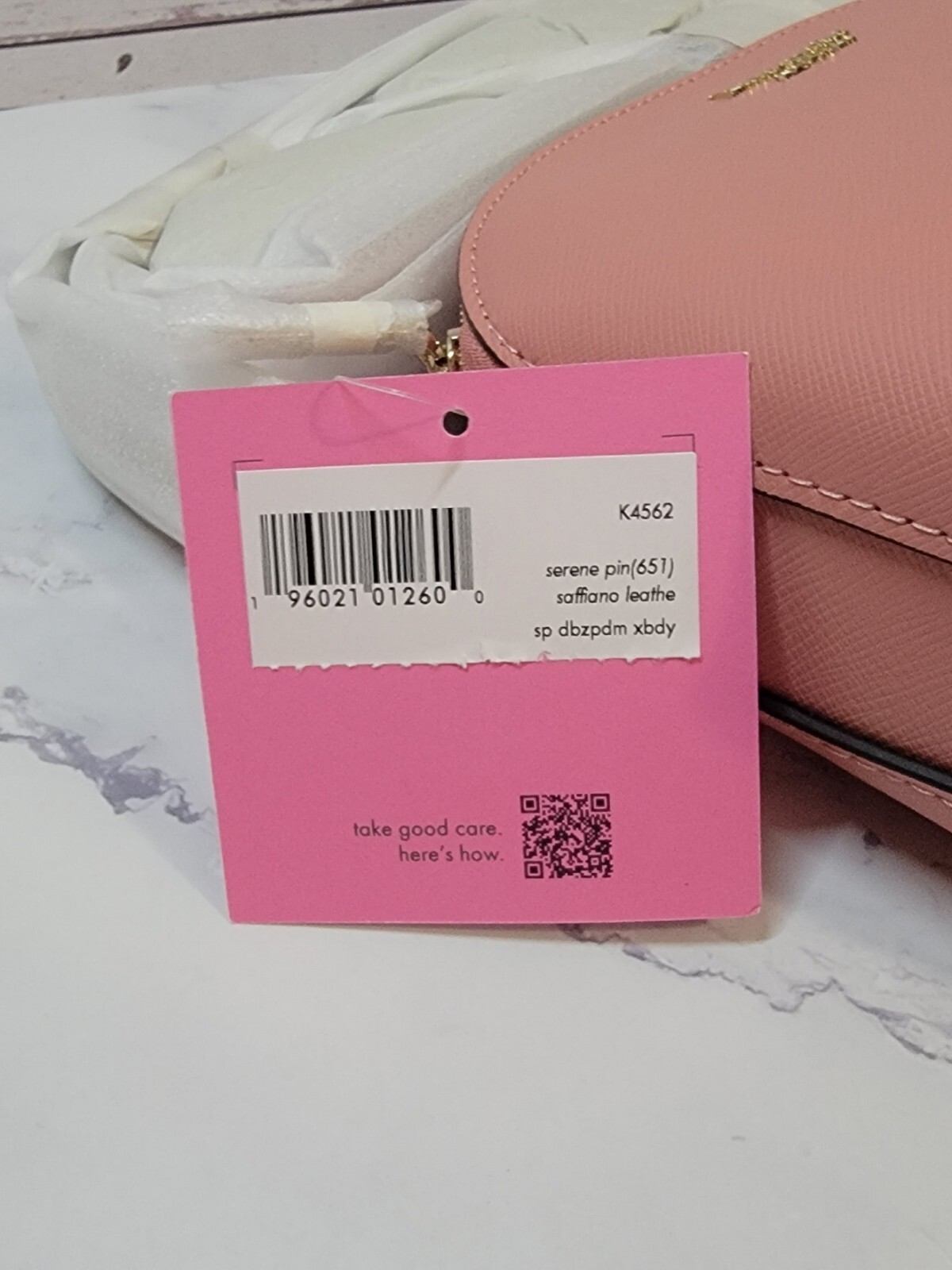 Kate Spade Spencer Double Zip Dome Crossbody Serene Pink Saffiano Leather