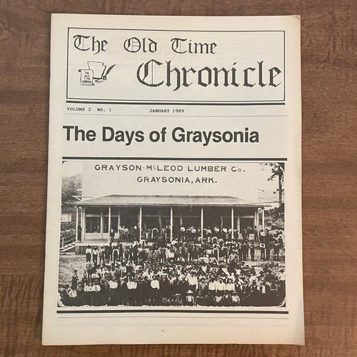 1989 Old Time Chronicle Volksgeschichte Southwest Arkansas Magazin Genealogie x3 - Bild 2 von 4
