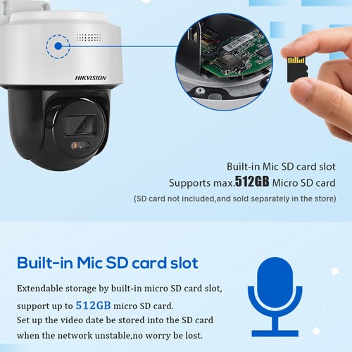 Hikvision DS-2DE2C400MWG-E 4MP Smart Light PT Camera 2-Way Audio Auto-tracking - Picture 9 of 16