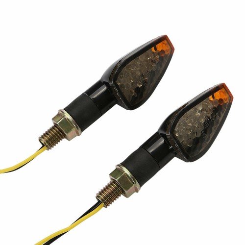 4X Motorcycle LED Turn Signals Blinker Light Clear Lens Indicator Light Amber US - Picture 7 of 9