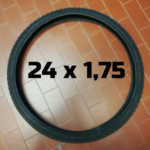 Pneumatico gomma bike tire tyre BICI CYCLE 24 x 1,75 nero CROSS MTB Byte  Telves | eBay