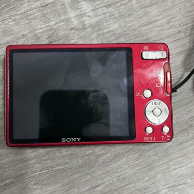 Sony Cyber-shot DSC-W560 14.1MP Red Digital Camera w Battery