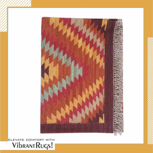 Modern Cotton Wool Area Rugs Carpet Handmade Rectangle Patio Floor Rug 200x140cm - Picture 4 of 10
