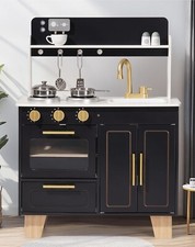 Robud New Wooden Kid Play Kitchen Pretend Playset Cooking Toy Girl Boy Gifts