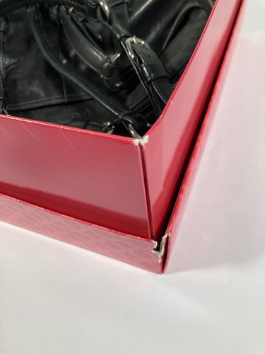 RARE! Large Coach Black Leather Satchel Bag with Charms G0893-12696 - Picture 7 of 8