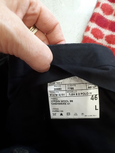 Polo Ralph Lauren Virgin Wool/cashmere Suit L46 W46 L30 VGC Darkgrey Pinstripe - Picture 6 of 7