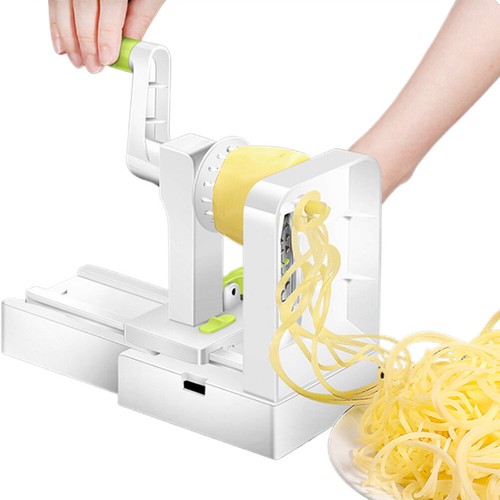 Foldable Hand Crank Grater with Extra Blade Box Vegetable Shredder with Handle - Picture 5 of 12