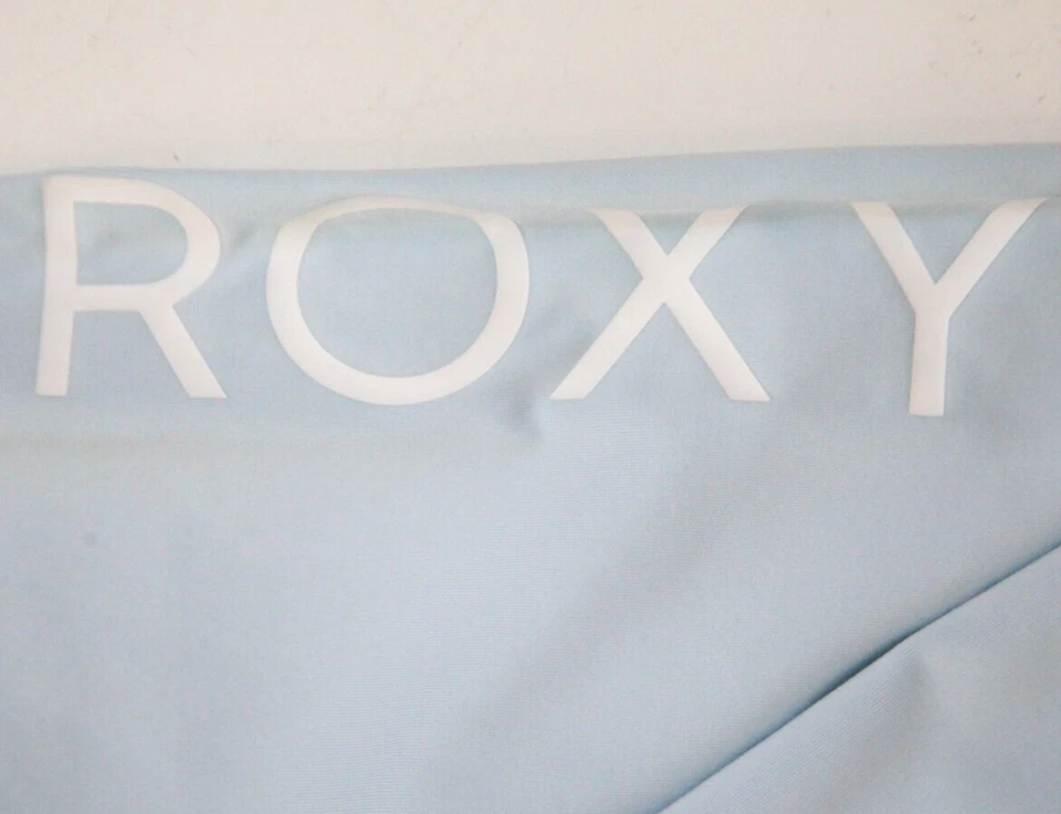 XL 14 Roxy Azul Camiseta Top Manga Larga Cuello Redondo Mezcla de Poli Para Mujer WS40 Foto 4 de 4