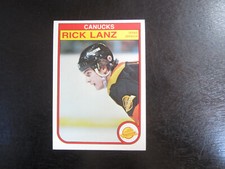 1982-83 O Pee Chee # 348 Rick Lanz Card (B7) Vancouver Canucks