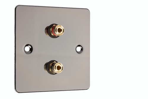 Audio Speaker AV Wall Face Plate 2 Terminal with Binding Posts for Banana Plugs - Imagen 13 de 23
