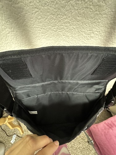 eBags Cross Body Laptop Notebook Bag Cushioned Cheetah Gray-Black - Picture 10 of 11