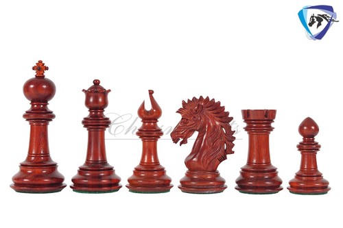 4.5" Bud Rosewood Staunton Chess Pieces Set VICTORIA CROSS Luxury Staunton chess - Picture 3 of 9