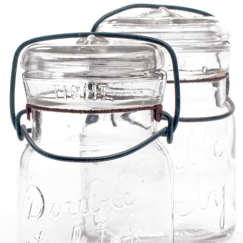 SMALLEY, KIVLAN & ONTANK Boston Mass. Juego de 2 frascos de conservas #3, #4  - Imagen 1 de 6