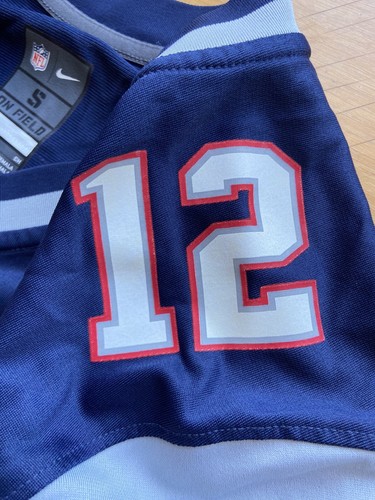 NEW ENGLAND PATRIOTS FOOTBALL SHIRT JERSEY NIKE 472802-419 sz S MEN #12 BRADY - Picture 10 of 17