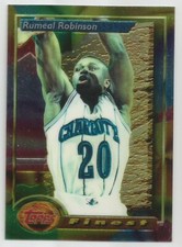 RUMEAL ROBINSON 1993-94 TOPPS FINEST CARD NM-MT+ CONDITION CHARLOTTE HORNETS