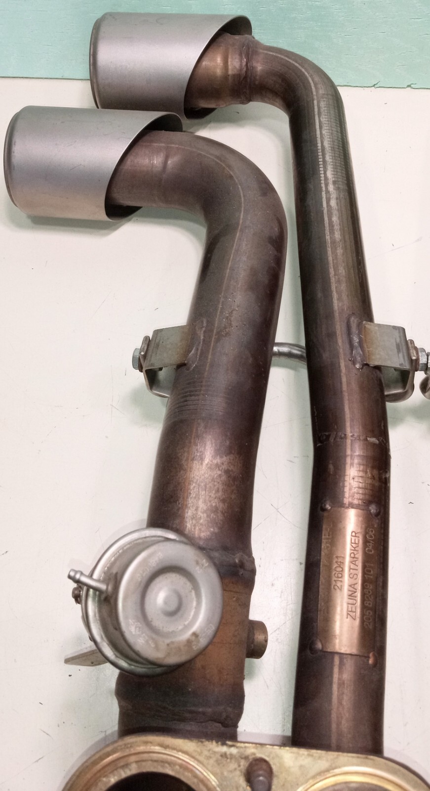 Ferrari 430 Rear Left Right Exhaust Tail Pipes_216041_216040_Spider_Coupe_OE