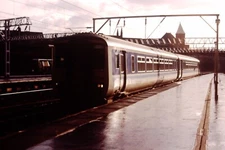 1989 British Rail BR Diesel Loco 156438 Stockport Station Railway Slide Ref 2704