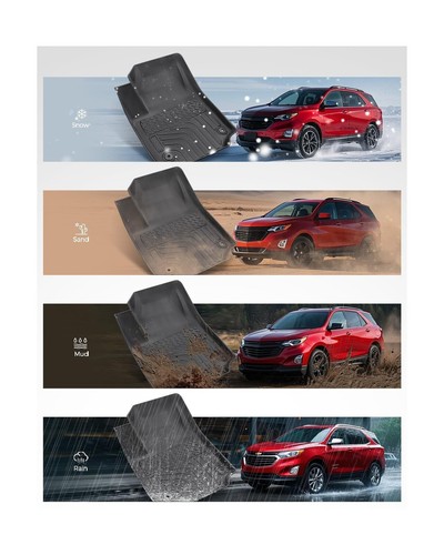 for Chevy Equinox Floor Mats 2025 Fuel Version (Not for EV), Full Set TPE for... - Picture 6 of 8