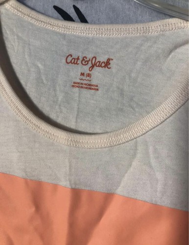 Camiseta sin mangas Cat & Jack a rayas crema niños mediana (8) nueva con etiquetas ENVÍO GRATUITO - Imagen 2 de 3