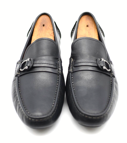 Mens Salvatore Ferragamo 'Sabatini' Gancini Bit Black Loafer Shoe Size 13-D - Picture 3 of 9