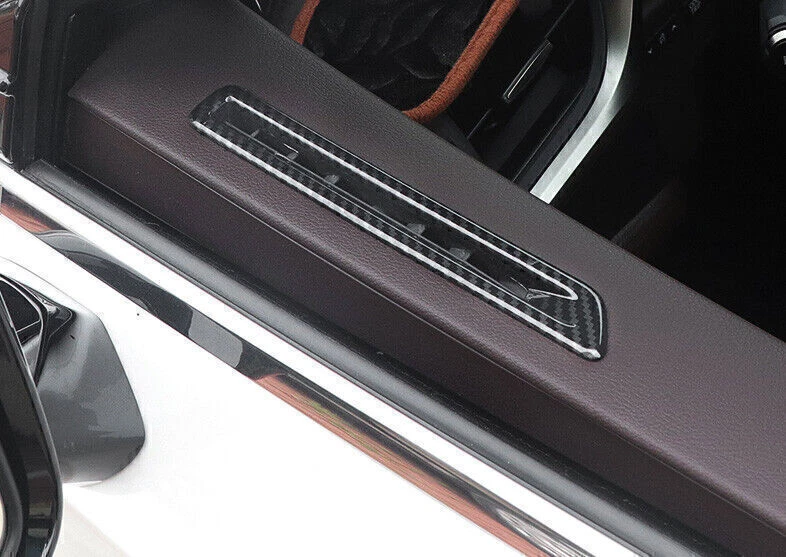 2*Para Lexus ES250 300h 350 2019-2023 Aspecto de carbono Puerta Salida de aire Superior Borde de ventilación Foto 2 de 4