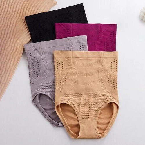 4pack Lot Women Tummy Control Body Shaper Panties High Waist Shapewear Underwear