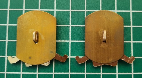 11th Hussars Anodised Collar Badges. BB.298 - Foto 2 di 2